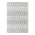 Indoor Geometric Area Rug - Hand Woven Area Rug with Diamond Pattern, Polyester/Cotton Blend