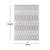 Indoor Geometric Area Rug - Hand Woven Area Rug with Diamond Pattern, Polyester/Cotton Blend