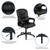 Flash Fundamentals Big & Tall 400 lb. Rated LeatherSoft Swivel Office Chair with Padded Arms, BIFMA Certified Flash Fundamentals Big & Tall 400 lb. Rated LeatherSoft Swivel Office Chair with Padded Arms, BIFMA Certified