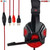 Gaming Headset for PS4 PC One PS5 Console Controller, Noise Cancelling Microphone Over Ear Stereo Headphones with Mic, LED Light, Bass Surround, Earmuffs for Laptop Mac NES Games 5 Core HDP GM1 R Gaming Headset for PS4 PC One PS5 Console Controller, Noise Cancelling Microphone Over Ear Stereo Headphones with Mic, LED Light, Bass Surround, Earmuffs for Laptop Mac NES Games 5 Core HDP GM1 R