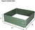 Bosonshop Raised Garden Bed Steel Planter Box Galvanized Anti-Rust Coating Planting Vegetables Herbs and Flowers for Outdoor, Square Bosonshop Raised Garden Bed Steel Planter Box Galvanized Anti-Rust Coating Planting Vegetables Herbs and Flowers for Outdoor, Square