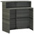 3 Piece Garden Bar Set with Cushions Gray 3 Piece Garden Bar Set with Cushions Gray