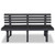 Garden Bench 57.3" Plastic Anthracite