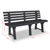 Garden Bench 57.3" Plastic Anthracite