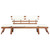 Garden Bench with Cushions 2-in-1 74.8” Solid Acacia Wood Garden Bench with Cushions 2-in-1 74.8” Solid Acacia Wood