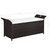 Storage Bench with Cushion 54.3" Poly Rattan Brown Storage Bench with Cushion 54.3" Poly Rattan Brown