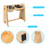 Elevated Dog Bowls for Medium Large Sized Dogs, Adjustable Heights Raised Dog Feeder Bowl with Stand for Food & Water Elevated Dog Bowls for Medium Large Sized Dogs, Adjustable Heights Raised Dog Feeder Bowl with Stand for Food & Water