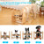 Elevated Dog Bowls for Medium Large Sized Dogs, Adjustable Heights Raised Dog Feeder Bowl with Stand for Food & Water Elevated Dog Bowls for Medium Large Sized Dogs, Adjustable Heights Raised Dog Feeder Bowl with Stand for Food & Water