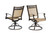 Swivel Rocker Chair, Cast Aluminum All-Weather Comfort Club Sling Arm Patio Dining Chair 2 Pcs/Set Swivel Rocker Chair, Cast Aluminum All-Weather Comfort Club Sling Arm Patio Dining Chair 2 Pcs/Set
