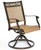 Swivel Rocker Chair, Cast Aluminum All-Weather Comfort Club Sling Arm Patio Dining Chair 2 Pcs/Set Swivel Rocker Chair, Cast Aluminum All-Weather Comfort Club Sling Arm Patio Dining Chair 2 Pcs/Set