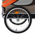 Dog Bike Trailer Orange and Brown