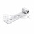 SLOTTED HINGE-EYE ZINC PLATE 2 HOLES