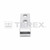 SLOTTED HINGE-EYE ZINC PLATE 2 HOLES