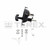 SQUARE DOOR HANDLE LATCH / LOCK ASSY (12.86.3030)