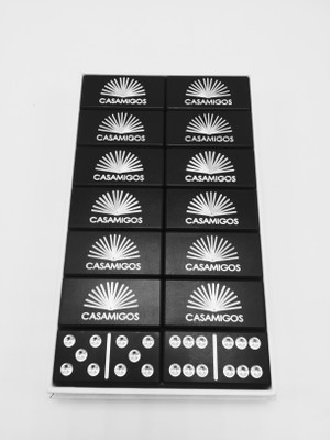 Casamigo's Domino Set, dominoes, black dominoes