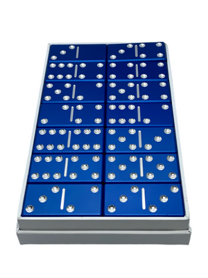 Basic domino set with no engraving. This shade of blue will be available in a August 2021.