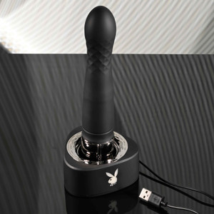 Playboy Pleasure Pleasure Zone Thrusting Vibrator by Evolved Novelties Playboy Pleasure Pleasure Zone Thrusting Vibrator by Evolved Novelties