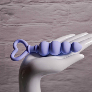 Evolved Novelties Sweet Treat - Heart shaped beaded anal plug EN-BP-6467-2