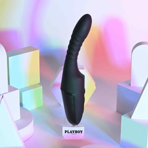 Overdrive Thrusting & Heating Vibrator from Playboy Pleasure by Evolved Novelties PB-RS-7302-2 Overdrive Thrusting & Heating Vibrator from Playboy Pleasure by Evolved Novelties PB-RS-7302-2