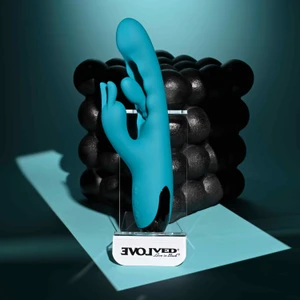 Bunny Tapper Silicone Rechargeable Vibrator by Evolved Novelties EN-RS-7227-2