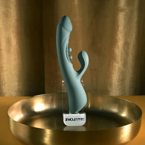 Tapped Out Silicone Rechargeable Tapping Vibrator by Evolved Novelties EN-RS-7920-2