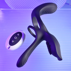 Playboy The 3 Way Silicone Cock Ring by Evolved Novelties Playboy The 3 Way Silicone Cock Ring by Evolved Novelties