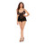 Tie-Back Baby Doll Teddy & Thong Plus Size Tie-Back Baby Doll Teddy & Thong Plus Size