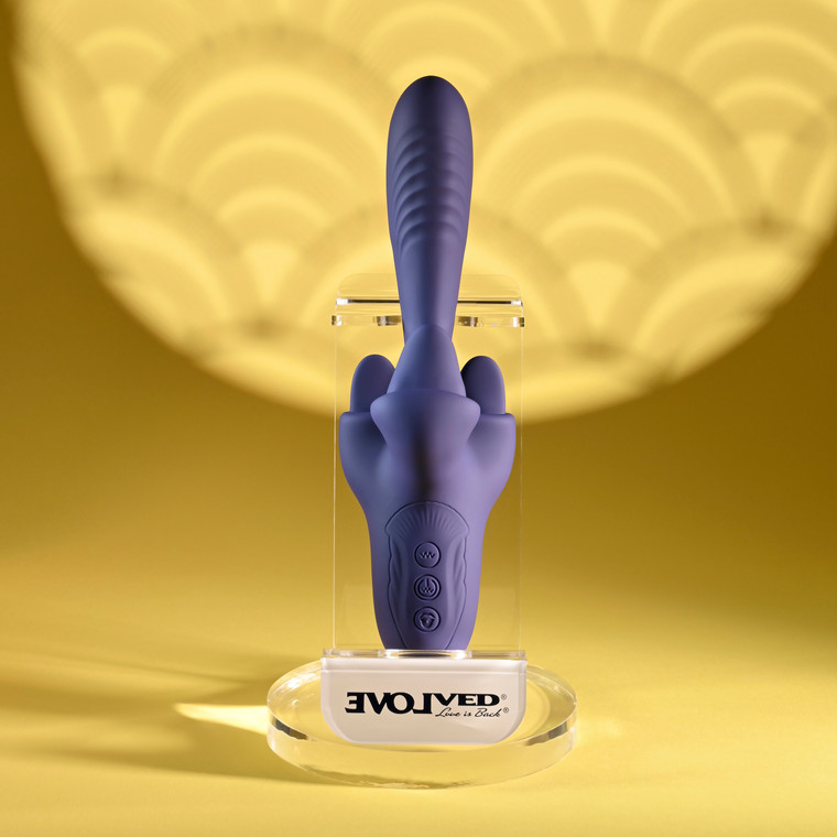 Tongue Twisted Silicone Rechargeable Clitoral Vibrator by Evolved Novelties EN-RS-8309-2