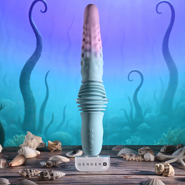 Tentacle Thruster Silicone Rechargeable Thrusting Suction Remote Control Vibrator by Gender X GX-RS-7869-2