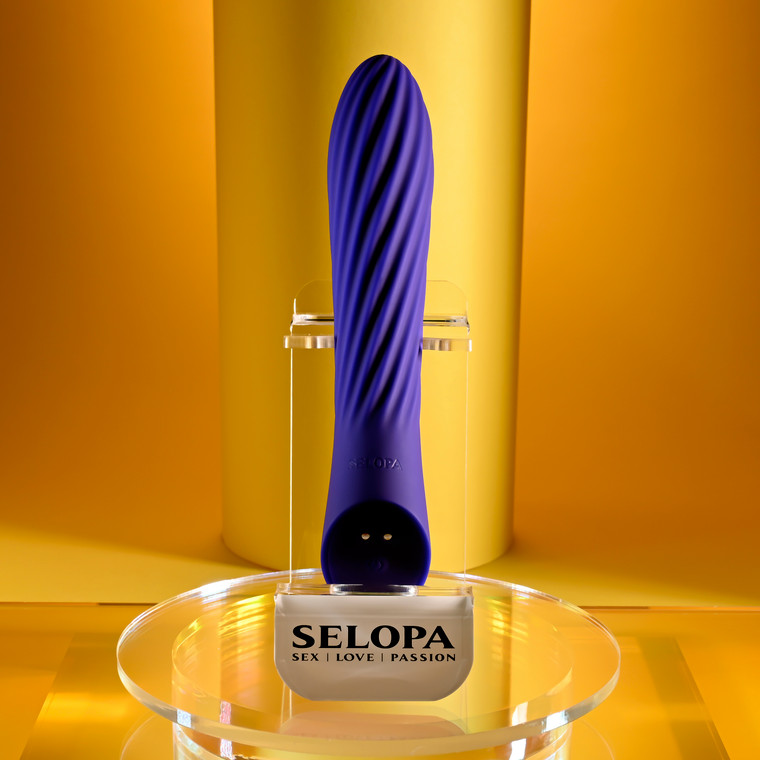 Grapevine Silicone Rechargeable Tapping Vibrator by Selopa SL-RS-8149-2