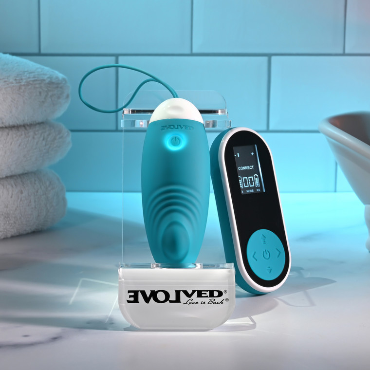 The Active Egg Silicone Rechargeable Tapping Remote Control Vibrator by Evolved Novelties EN-RS-7951-2