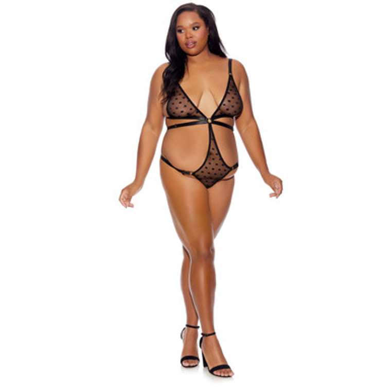 Strappy Bikini Teddy Plus Size