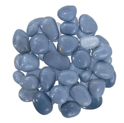 Angelite Crystals Tumbled Stones | Spiritual Journeys