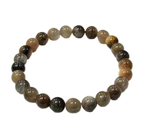 Elastic Black Moonstone Bracelet 8mm | Heals Past Trauma