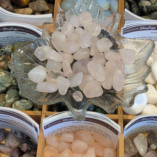 Rose Quartz Tumbled Stones, Small | Pocket Stones