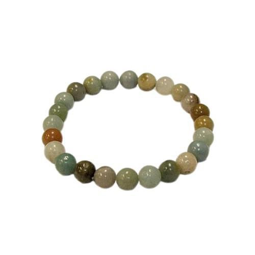 Elastic Black & Gold Amazonite Bracelet 8mm | Balance | Harmony