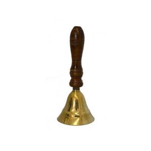 Brass Bell with Wood Handle | Intention