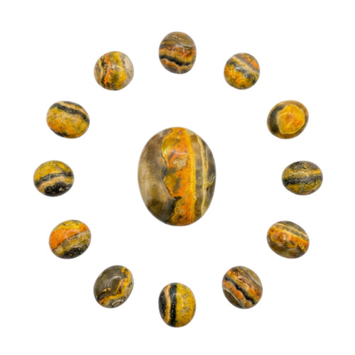 Bumble Bee Jasper Tumbled Stone | Confidence, Courage & Transformation