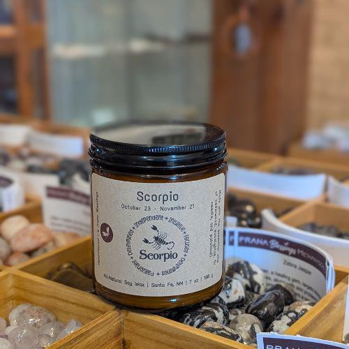Scorpio Zodiac Candle 8 oz Jar| Hand-Poured Soy Wax Candle