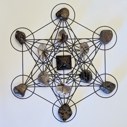 Protection Crystal Grid | Metatron's Cube Guided Ritual Kit
