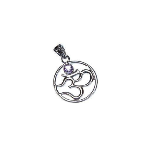 Primordial Ohm Pendant | Amethyst | Sterling Silver