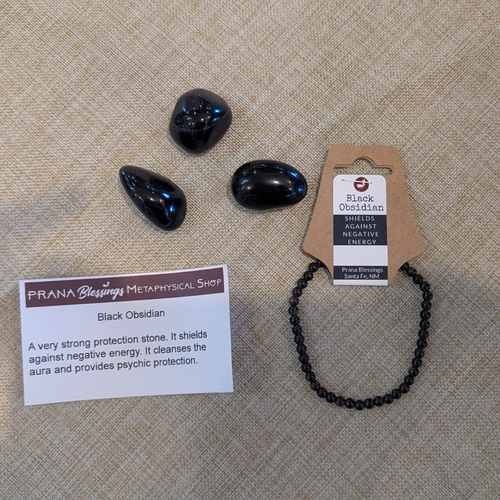 Black Obsidian 4 mm Bracelet | Protection & Grounding