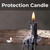 Black Ritual Chime Candles 4"H | Candle for Protection
