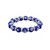 Glass Beads Elastic Bracelet Evil Eye Protection Cobalt