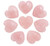 Rose Quartz Small Heart | 1" Hearts