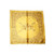 Triple Moon with Pentagram Altar Cloth | Golden