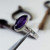 Sterling silver Stone Power oval amethyst ring handcrafted by Crystal Earth Studios, artisan gemstone jewelry. Sterling silver Stone Power oval amethyst ring handcrafted by Crystal Earth Studios, artisan gemstone jewelry.