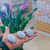 Blue Calcite Gallets Palm Stone