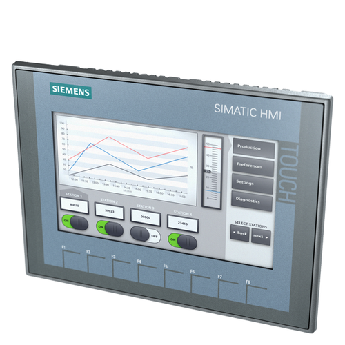 Siemens 6AV2123-2GB03-0AX0 - Touch Screen HMI, SIMATIC, KTP700 Basic, 7" TFT, Profinet Interface, 800 x 480, Function Keys, 24 Vdc