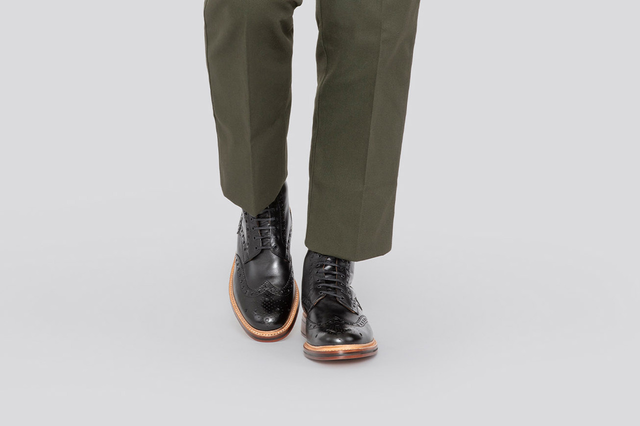 grenson fred boots black